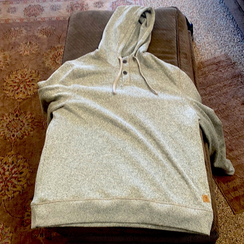 Bass hooded sweater with elbow patches